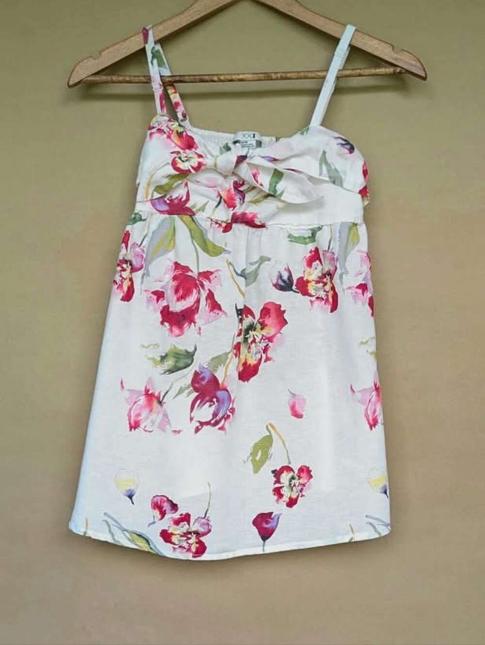 XXI Floral Thin-Strap Top